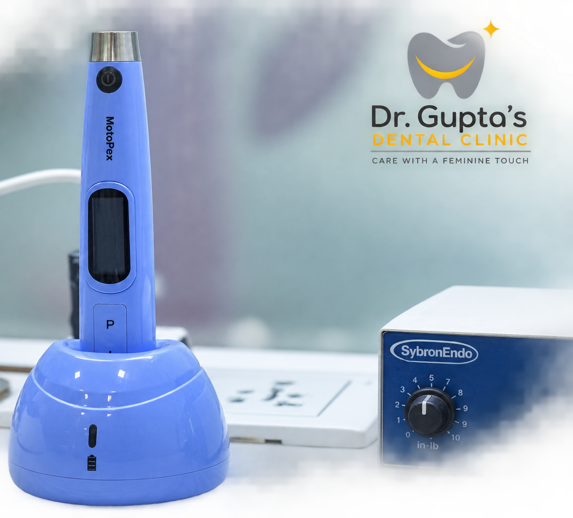Advanced endomotor used during root canal treatment
